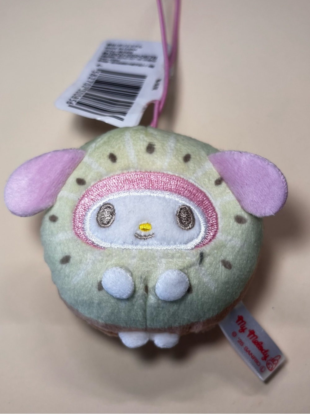 Sanrio My Melody Kiwi Fruit Kigurumi Mascot Plush Japan Prize NWT